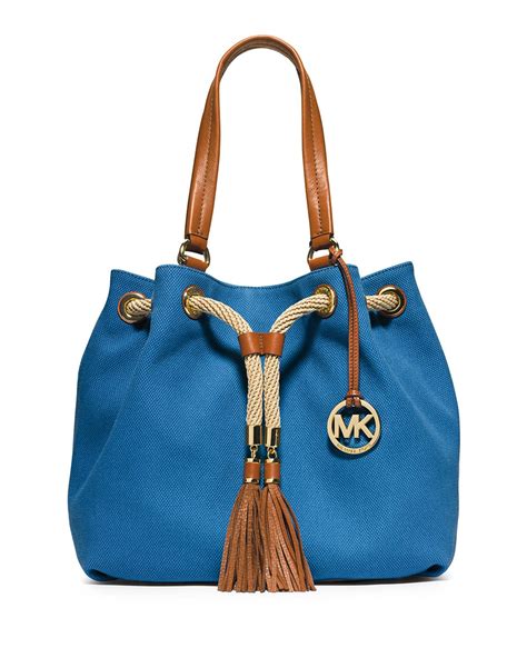 michael kors bags blue color|michael kors blue tote bag.